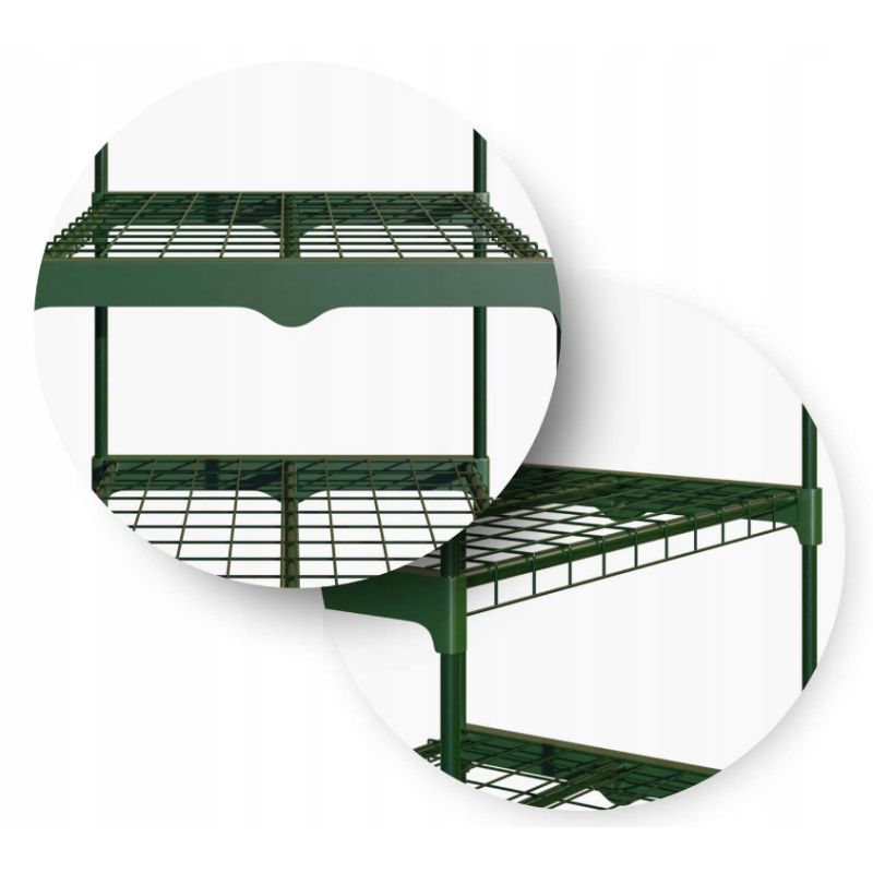 Стелаж-теплиця Plonos Зелена 125 х 69 х 49 см (4921)