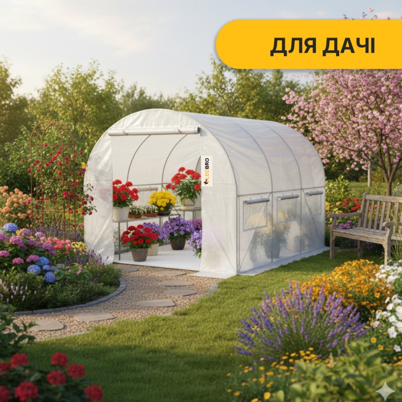 Садова теплиця парник Garden 6м2 White