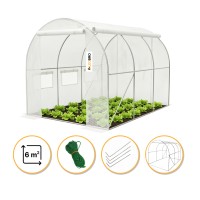 Садова теплиця парник Garden 6м2 White MultiDoor
