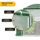 Посилена садова теплиця парник Garden 30м2 Green Mosquito Door