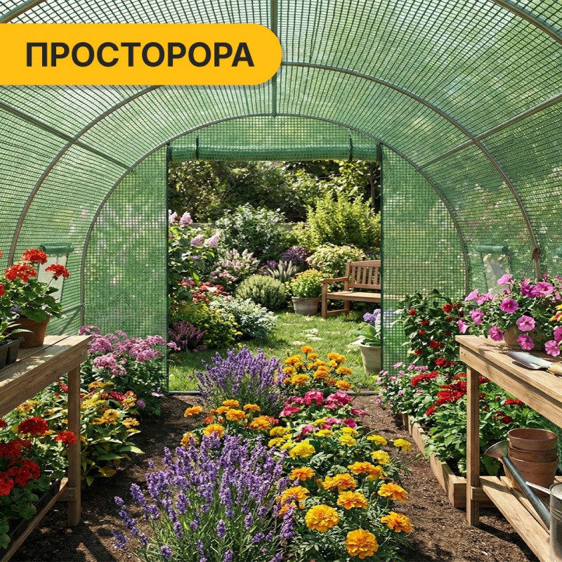 Садова теплиця парник Garden 18м2 Green