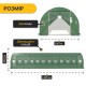 Посилена садова теплиця парник Garden 36м2 Green