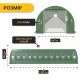 Посилена садова теплиця парник Garden 36м2 Green Mosquito Door