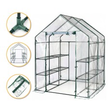 Стелаж-теплиця 143x143x195 см на 8 полиць
