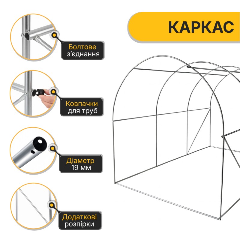 Садова теплиця парник Garden 6м2 Green Mosquito Door