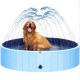 Уличный Бассейн Душ Складной 3в1 Для Детей и Домашних Животных с Противоскользящим Полом 120 см