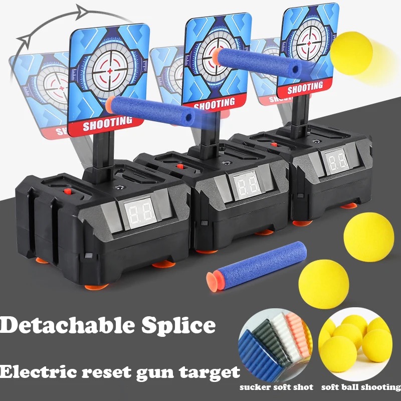 Детская Автоматическая Мишень Игрушечная Электронная с Автовозвратом Мишени и Таблом со Звуковыми Эффектами