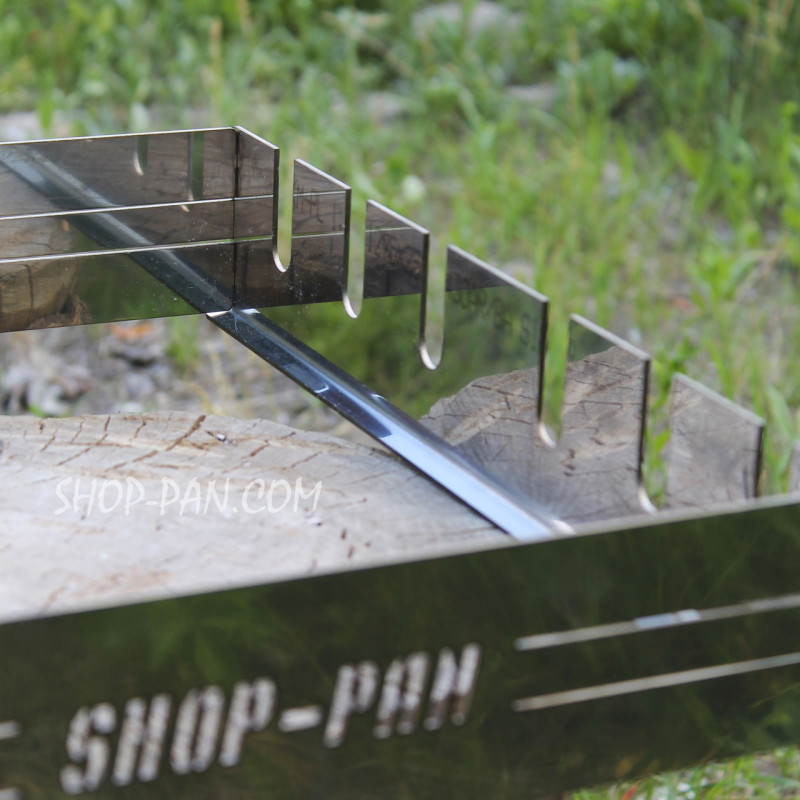 Автоматическая шашлычница из нержавейки SHOP-PAN на 6 шампуров