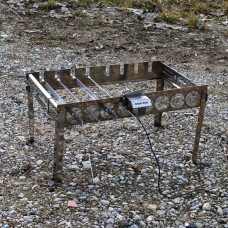 Автоматическая шашлычница из нержавейки на ножках SHOP-PAN на 8 шампуров