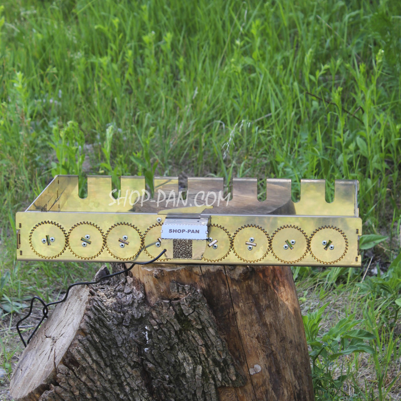 Автоматическая шашлычница из нержавейки SHOP-PAN на 8 шампуров