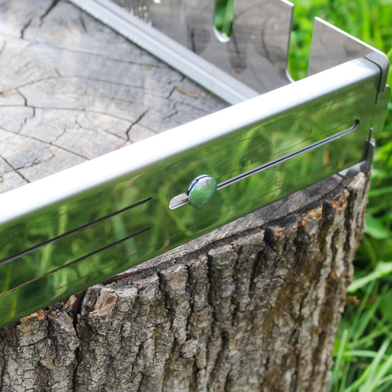 Автоматическая шашлычница Туристическая из нержавейки с выносом мотора на 8 шт