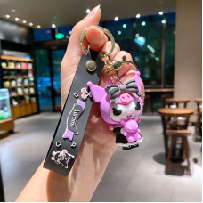 Брелок Kuromi Куроми из Аниме Сувенир на Ключи Рюкзак Подарок для Фанатов