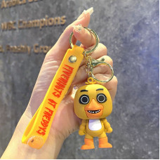 Брелок-подвеска Чика FNAF Желтая Курица Милый Сувенир Аниматроник на Ключи Сумку Подарок Коллекционерам Five Nights at Freddy's