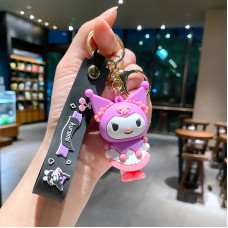 Подвеска-Брелок Kuromi Куроми на Ключи Рюкзак Сумку Телефон для Девочки Подарок Фанатам Аниме