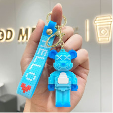 Брелок KAWS BFF Blue Коллекционный Мишка Кавс Сувенир Дружбы для Фанатов Голубой