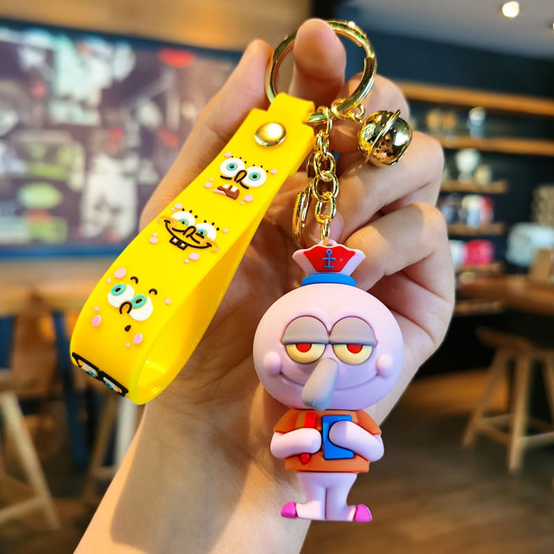 Брелок Сквидвард Губка Боб для Фанатов на Ключи Рюкзак Сумку в Подарок