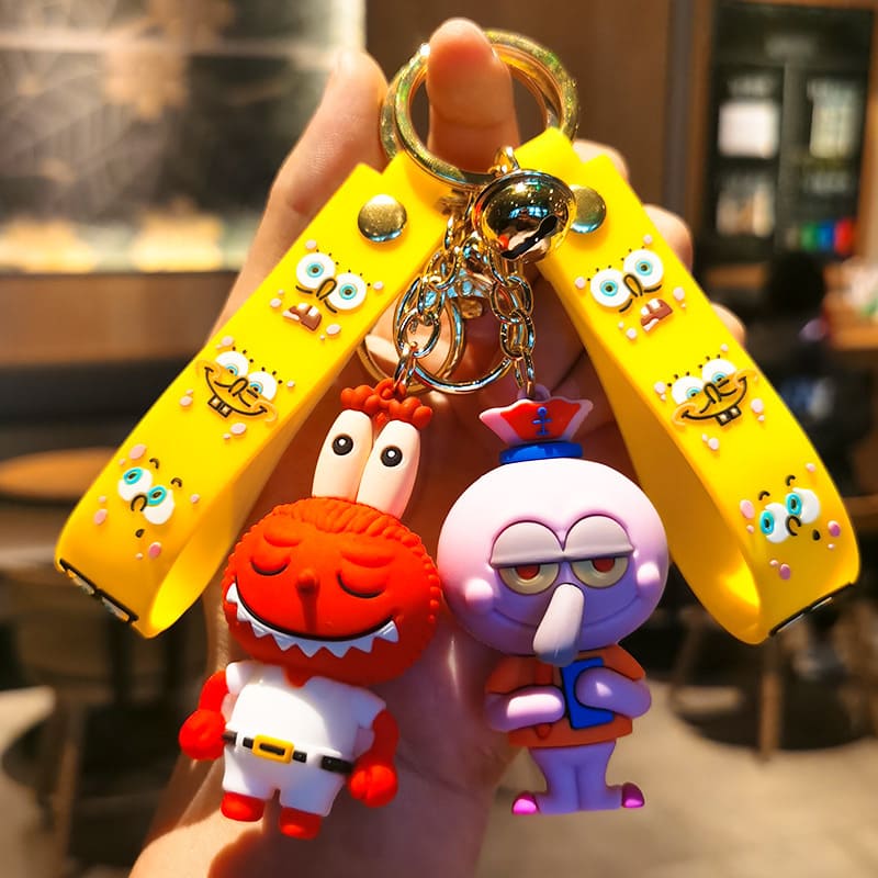 Брелок Сквидвард Губка Боб для Фанатов на Ключи Рюкзак Сумку в Подарок