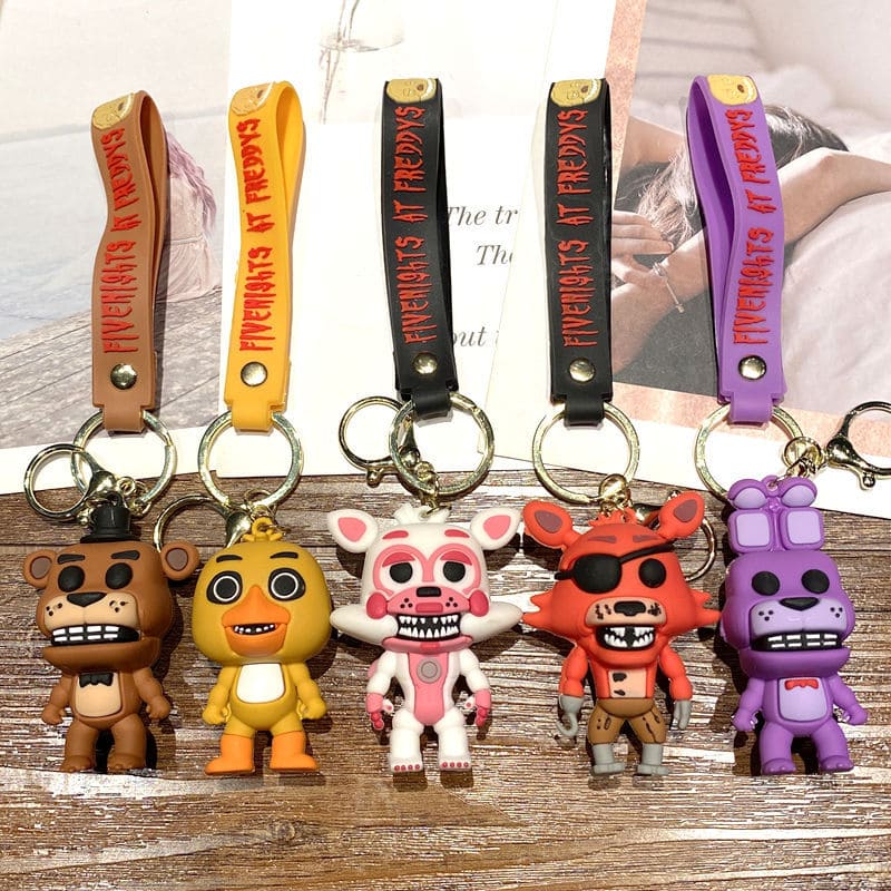 Брелок Бонни 5 Ночей с Фредди Харизматичный Аниматроник Сувенир FNAF Фиолетовый Заяц на Ключи Сумку Подарок Другу