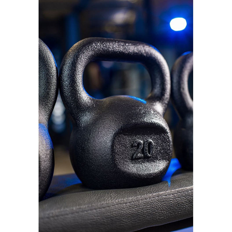 Гиря чугунная RN-SPORT 20 кг металлическая, черная