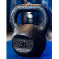 Гиря чугунная RN-SPORT 20 кг металлическая, черная