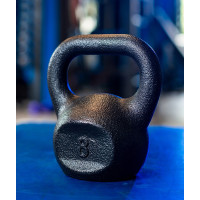 Гиря чугунная RN-SPORT 8 кг металлическая, черная