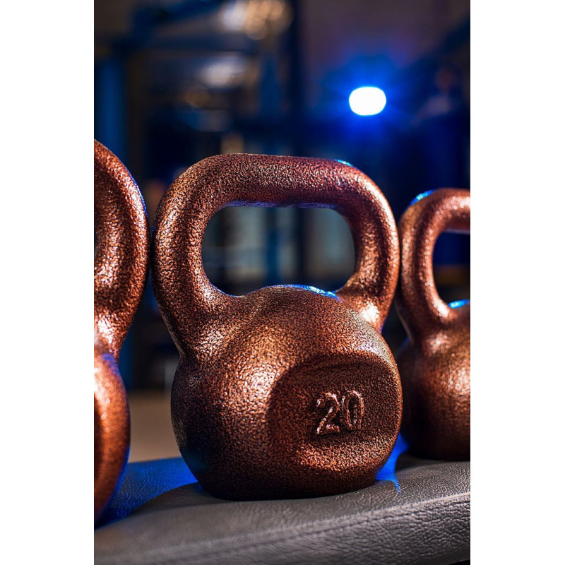 Гиря чугунная RN-SPORT 20 кг металлическая, цвет бронза