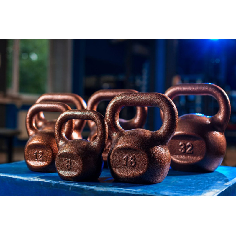 Гиря чугунная RN-SPORT 20 кг металлическая, цвет бронза