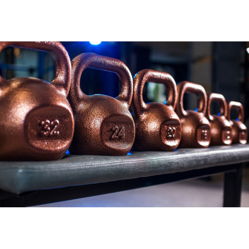 Гиря чугунная RN-SPORT 20 кг металлическая, цвет бронза