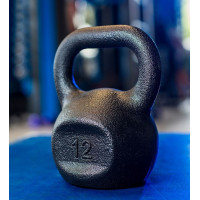 Гиря чугунная RN-SPORT 12 кг металлическая, черная