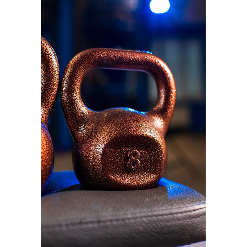 Гиря чугунная RN-SPORT 8 кг металлическая, цвет бронза