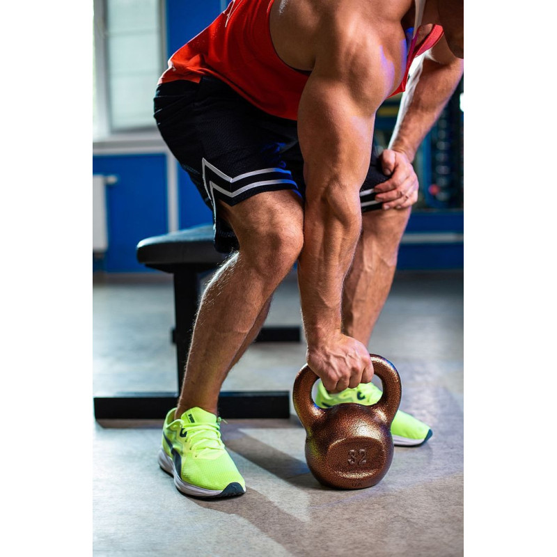 Гиря чугунная RN-SPORT 8 кг металлическая, цвет бронза