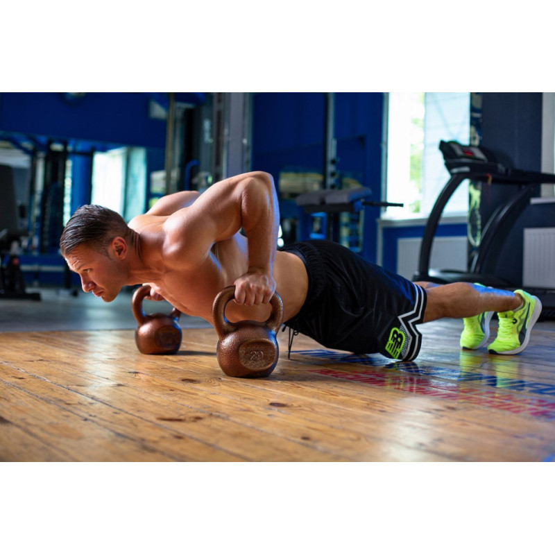 Гиря чугунная RN-SPORT 8 кг металлическая, цвет бронза