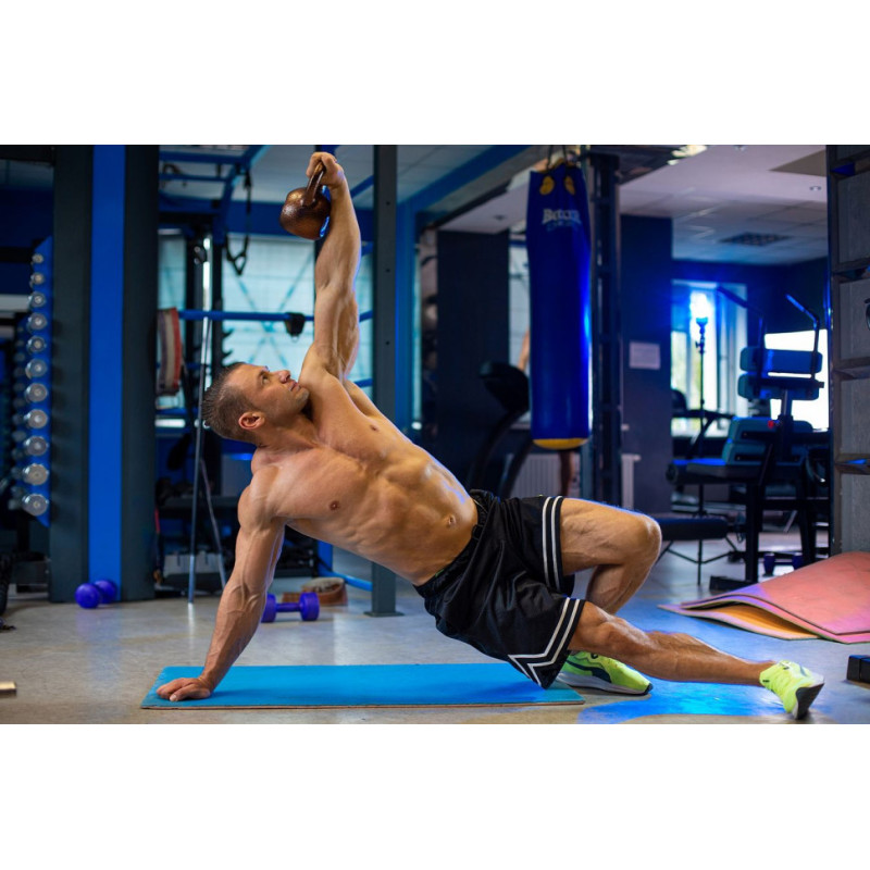 Гиря чугунная RN-SPORT 32 кг металлическая, цвет бронза