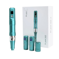 Беспроводной Дермапен 6 Режимов + 2 Насадки Автономный Электрический Мезороллер Для Лица и Тела Dr.Pen А6s