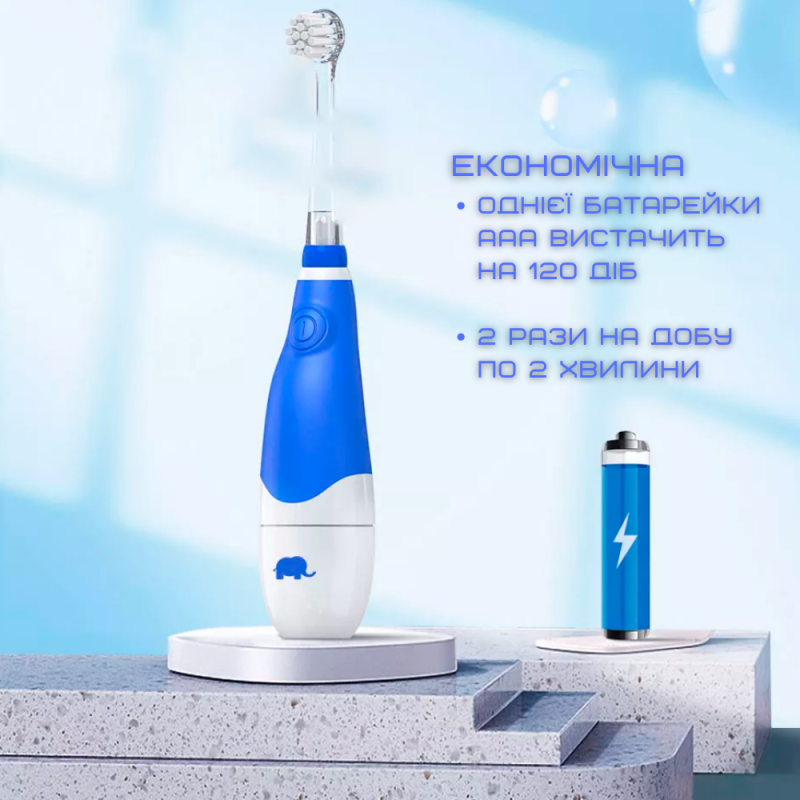 Электрическая Детская Зубная Щетка Звуковая с Таймером и LED Подсветкой Seago SG902 Розовая