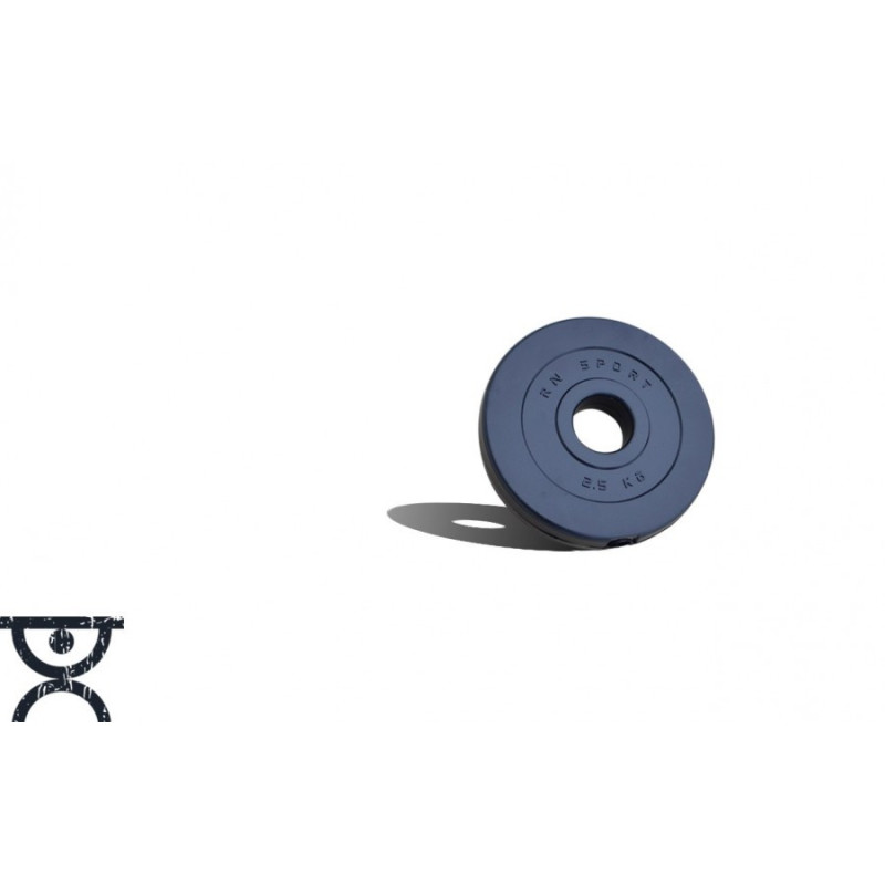 15 кг (4x1,25 и 4x2.5) дисков, покрытых пластиком (31 мм)