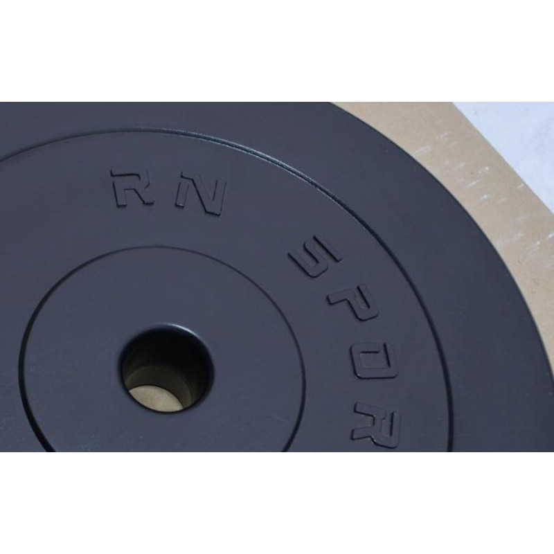 37 кг (2х1.25, 2х2.5, 2x5 та 2x10) дисків, покритих пластиком (31 мм)