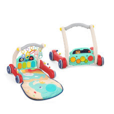 Детский Многофункциональный Развивающий Коврик Ходунки 2в1 с Музыкой + Съёмное Пианино + Погремушки для Самых Маленьких