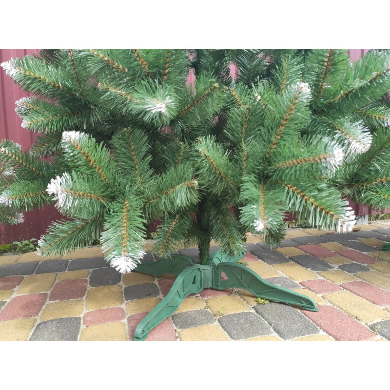 Ялинка штучна Снігова Королева з білими кінчиками новорічна 1 м