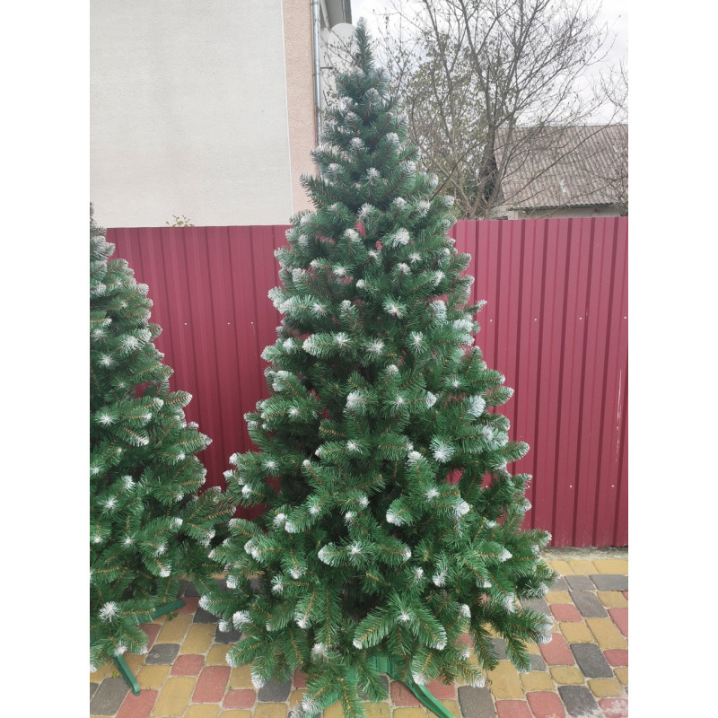 Ялинка штучна Снігова Королева з білими кінчиками новорічна 1 м