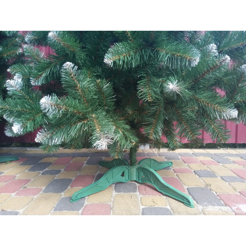 Ялинка штучна Снігова Королева з білими кінчиками новорічна 2 м