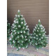Ялинка штучна Снігова Королева з білими кінчиками новорічна 1.3 м