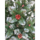 Ялинка штучна Кармен з калиною і шишками 2.5 м