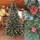 Ялинка штучна Кармен з калиною і шишками 2.5 м