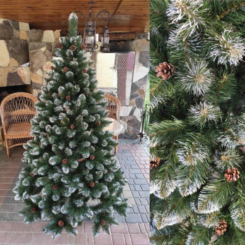 Штучна ялинка Елітна з шишками 2.2 м