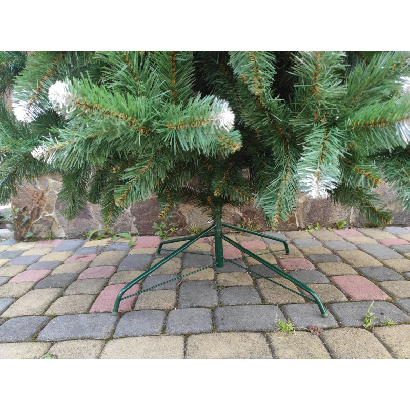 Ялинка штучна Снігова Королева з білими кінчиками новорічна 1.8 м