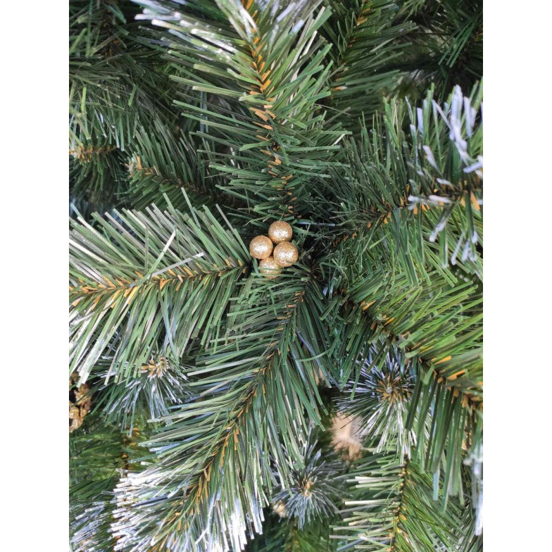 Ялинка штучна Кармен золото з шишками і перлами 1.5 м