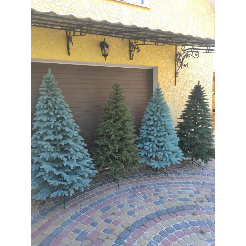 Ялинка штучна лита Буковельська блакитна 1.5 м