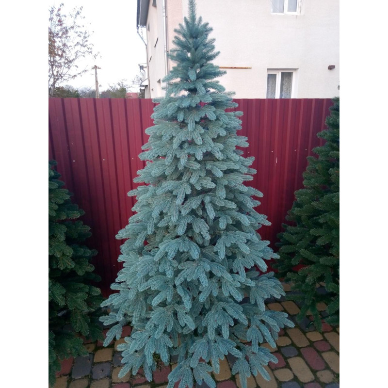 Ялинка штучна Преміум лита блакитна 1.8 м
