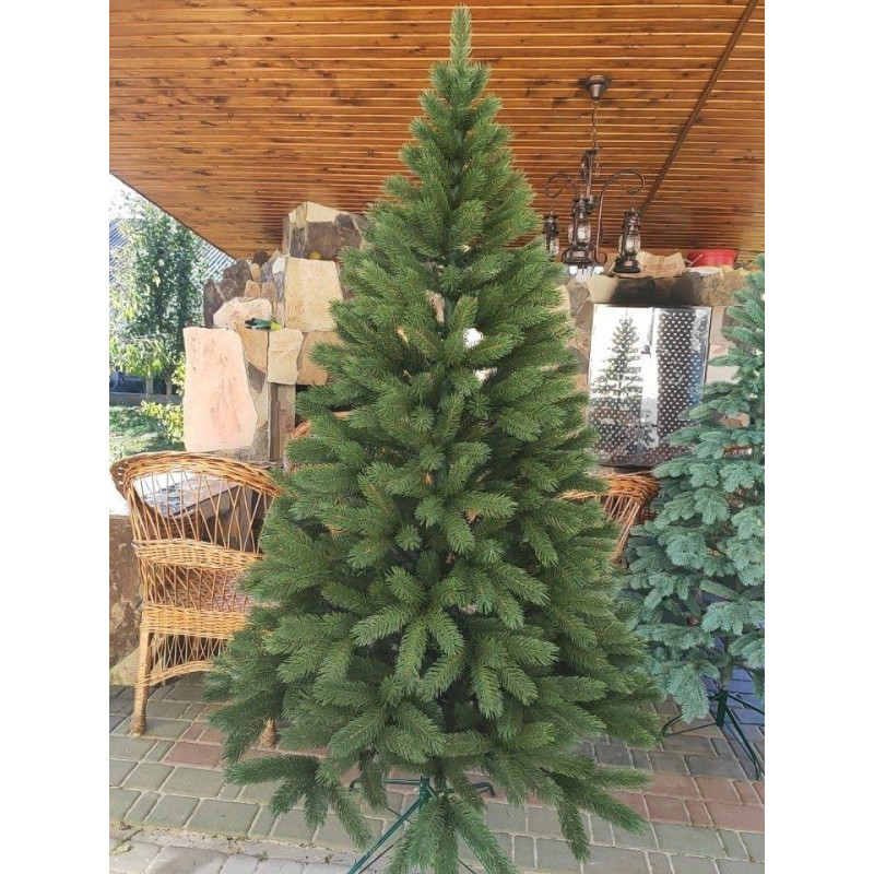 Ялинка штучна лита Буковельська зелена 1.8 м